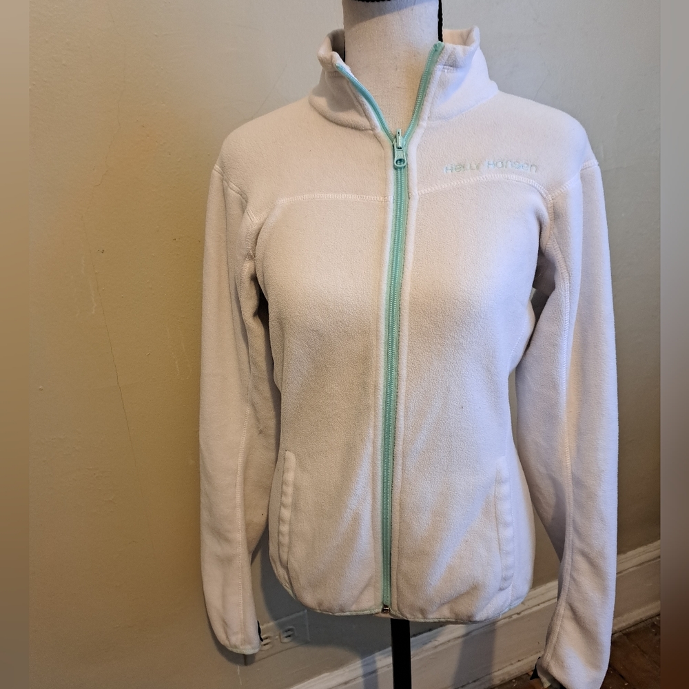 Helly Hansen white sweatshirt.